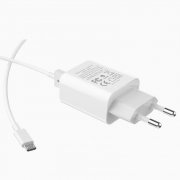 Превью Сетевое зарядное устройство HOCO C62A Victoria 2A 2USB с кабелем micro-USB (белое) &mdash; 5