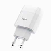 Сетевое зарядное устройство HOCO C72A Glorious с кабелем micro-USB (белое) — 1