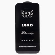 Защитное стекло для Apple iPhone 12 Pro (полное покрытие) (черное) Премиум