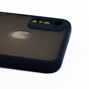 Чехол-накладка PC041 для Samsung Galaxy M21 (2021) M215G (черно-фиолетовая) — 1