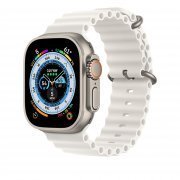 Ремешок ApW26 Ocean Band для Apple Watch 40 mm силикон (белый) — 1