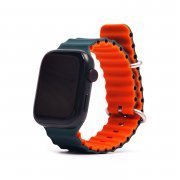 Ремешок ApW26 Ocean Band для Apple Watch 44 mm силикон (темно-оранжевый) — 1
