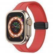 Ремешок - ApW29 для Apple Watch 45 mm силикон на магните (красный) — 1