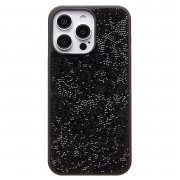 Чехол-накладка - PC071 POSH SHINE для Apple iPhone 15 Pro Max россыпь кристаллов (226898) (черная)