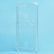 Чехол-накладка - SC276 с картхолдером для Xiaomi Poco C51 (прозрачная) — 2