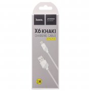 Кабель Hoco X6 Khaki для Apple(USB - lightning) (белый) — 3