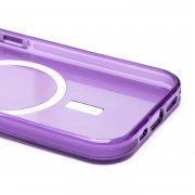 Чехол-накладка SafeMag для Apple iPhone 15 (лиловая) — 2