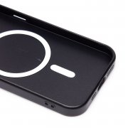 Чехол-накладка Matte SafeMag для Apple iPhone 15 (черная) — 2