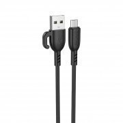 Кабель8 Borofone BX91 (USB - micro USB) 100см (черный)