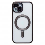 Чехол-накладка SafeMag для Apple iPhone 15 (черная) — 1