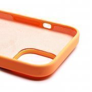Чехол-накладка Silicone SafeMag с анимацией для Apple iPhone 15 (апельсиновый сорбет) — 3