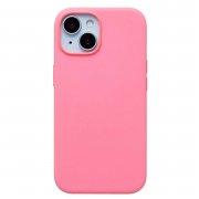 Чехол-накладка Silicone SafeMag с анимацией для Apple iPhone 15 (розовая) — 1