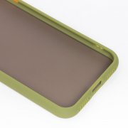 Чехол-накладка для Apple iPhone SE 2020 (черно-зеленая) — 3