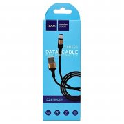Кабель Hoco X26 (USB - micro USB) 100см (черно-золотистый) — 3