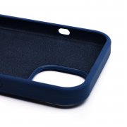 Чехол-накладка Soft Touch для Apple iPhone 15 (темно-синяя) — 3