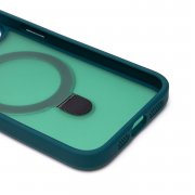 Чехол-накладка SafeMag для Apple iPhone 13 (темно-зеленая) — 3