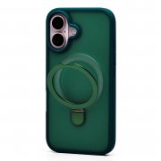 Чехол-накладка SafeMag для Apple iPhone 16 (темно-зеленая) — 3