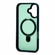 Чехол-накладка SafeMag для Apple iPhone 16 (темно-зеленая) — 2