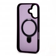 Чехол-накладка SafeMag для Apple iPhone 16 (лиловая) — 2