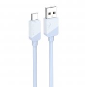 Кабель Borofone BX107 (USB - Type C) 100см (синий) — 1
