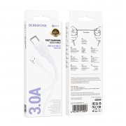 Кабель Borofone BX111 Feliz (USB - Type C) 100см (белый) — 2
