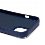 Чехол-накладка для Apple iPhone 13 (заяц) (семно-синяя) — 3