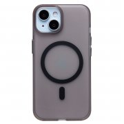 Чехол-накладка SafeMag для Apple iPhone 13 (прозрачно-черная) — 1