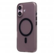 Чехол-накладка SafeMag для Apple iPhone 16 (прозрачно-черная) — 3