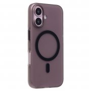 Чехол-накладка SafeMag для Apple iPhone 16 (прозрачно-черная) — 2