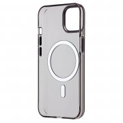 Чехол-накладка SafeMag для Apple iPhone 13 (прозрачно-черная) — 2