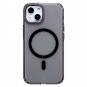 Чехол-накладка SafeMag для Apple iPhone 13 (прозрачно-черная) — 1