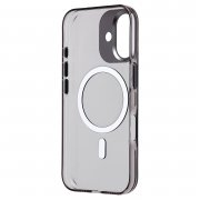 Чехол-накладка SafeMag для Apple iPhone 16 (прозрачно-черная) — 2