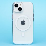 Чехол-накладка SafeMag для Apple iPhone 13 (прозрачная)