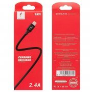 Кабель SKYDOLPHIN S55L (USB - lightning) 100см 2.4A (черный) — 2