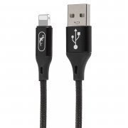 Кабель SKYDOLPHIN S55L (USB - lightning) 100см 2.4A (черный) — 1