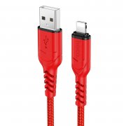 Кабель Hoco X59 Victory (USB - lightning) 100см 2.4A (красный)
