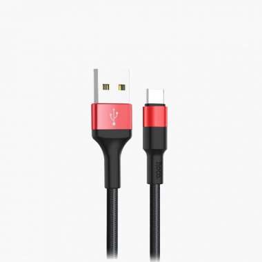 Кабель HOCO X26 Xpress (USB - Type-C) черно-красный — 1