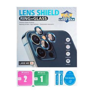 Защитное стекло камеры для Apple iPhone 12 Pro Max (синее) &mdash; 2