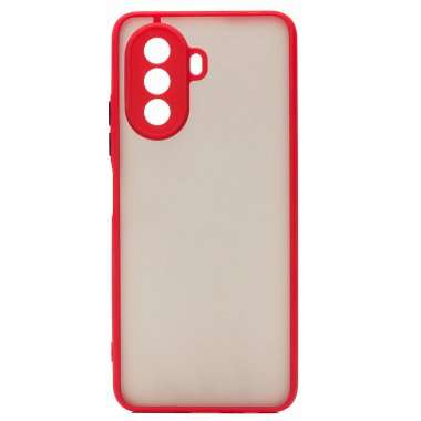 Чехол-накладка PC041 для Huawei Nova Y70 (черно-красная) — 1