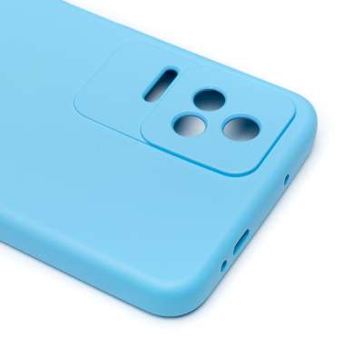 Чехол-накладка Activ Full Original Design для Xiaomi Poco F4 (светло-синяя) — 5