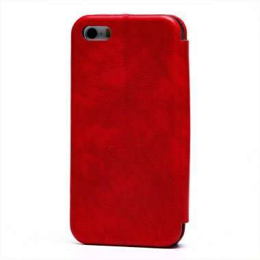 Чехол-книжка BC002 для Apple iPhone SE (красная) — 4