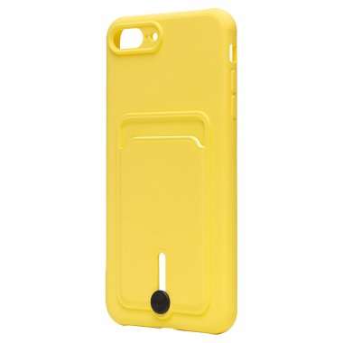 Чехол-накладка - SC304 с картхолдером для Apple iPhone 8 Plus (208674) (желтая) — 7