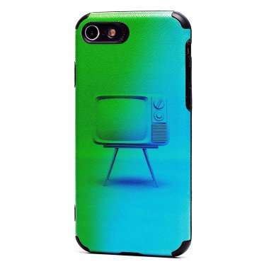 Чехол-накладка - SC310 для Apple iPhone SE 2020 (008) (черная) (рисунок) — 6
