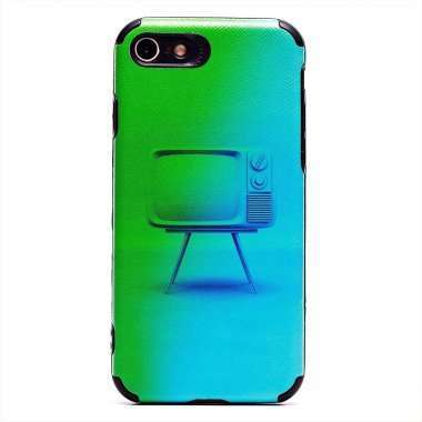 Чехол-накладка - SC310 для Apple iPhone SE 2020 (008) (черная) (рисунок) — 1