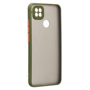 Чехол-накладка - PC041 для Xiaomi Redmi 10A (черно-зеленая) — 6