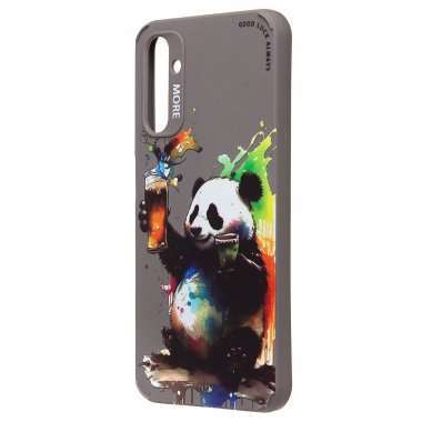 Чехол-накладка - SC335 для Samsung Galaxy A14 4G (A145B) (панда) (серая) (227118) — 4