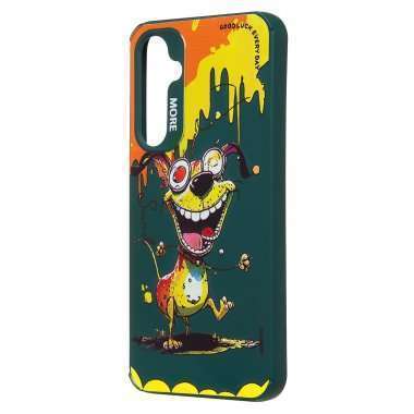 Чехол-накладка - SC335 для Samsung Galaxy S23 FE (S711B) (собака) (темно-зеленая) — 4