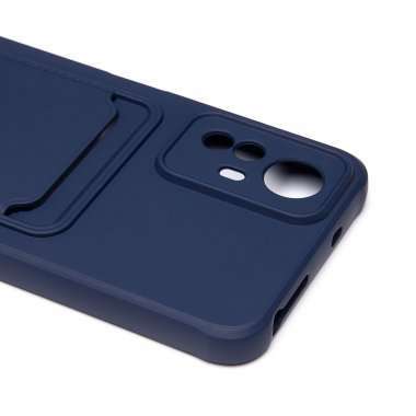 Чехол-накладка с картхолдером для Xiaomi Redmi Note 12S (темно-синяя) — 5