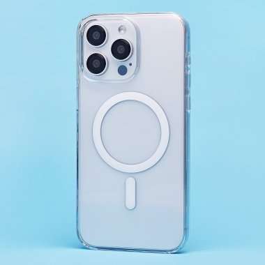 Чехол-накладка Clear Case SafeMag для Apple iPhone 15 Pro Max (прозрачная) — 7