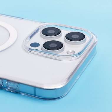 Чехол-накладка Clear Case SafeMag для Apple iPhone 15 Pro Max (прозрачная) — 5